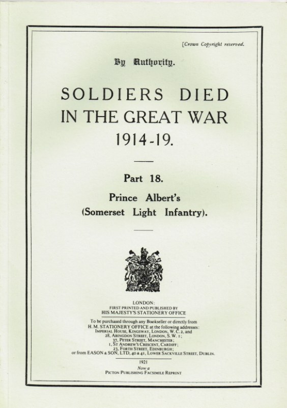 Soldiers Died In The Great War 1914 19 Part 18 Prince Alberts