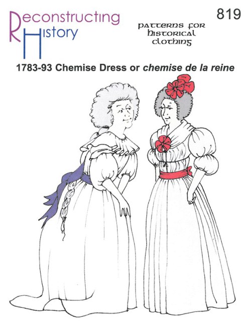 RH819 1783 93 CHEMISE DRESS OR CHEMISE DE LA REINE