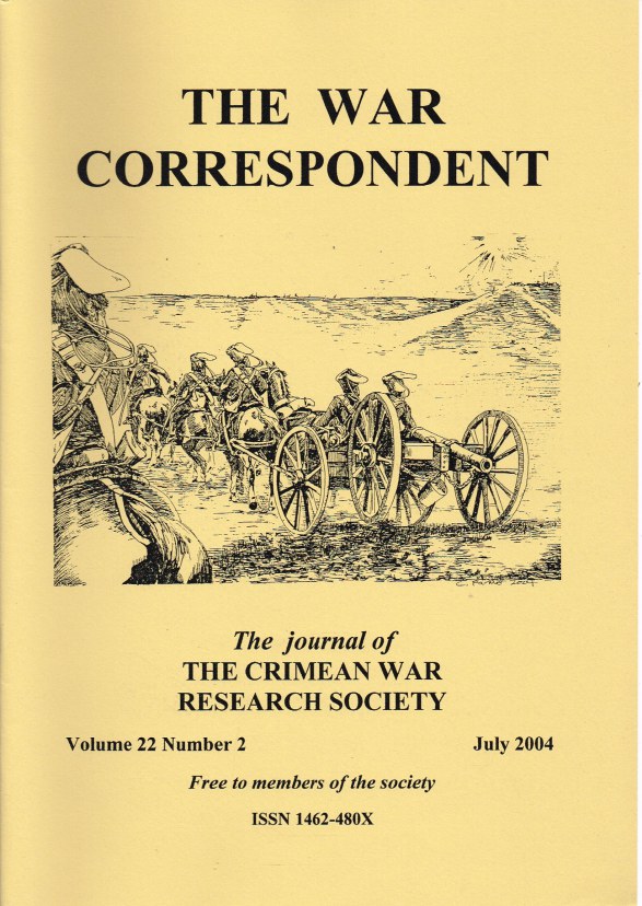 The War Correspondent The Journal Of The Crimean War Research Society