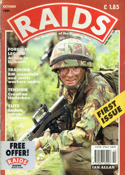 RAIDS : THE MAGAZINE OF THE FIGHTING MAN : ISSUE 1 OCTOBER 1991