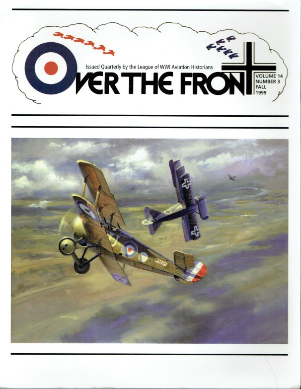 OVER THE FRONT: VOLUME 14. NUMBER 3. FALL 1999